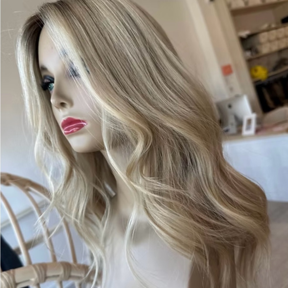 Highline Silk Topper Human Hair 7x7 lightly layered 22” long Blonde Gorgeous